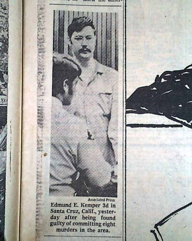 Edmund Kemper guilty of murder...