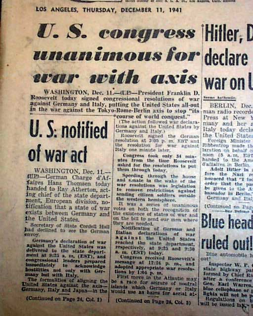 War declared upon the United States... - RareNewspapers.com