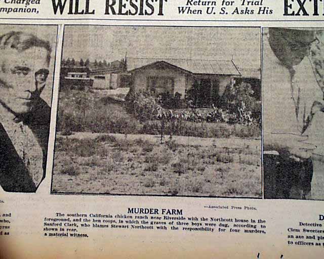 1928 Wineville Chicken Coop Murders Rarenewspaperscom