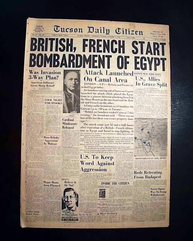 Suez Crisis... - RareNewspapers.com