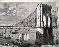 Early vision of the Brooklyn Bridge, 15 years before completion... - Image 1