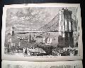 Early vision of the Brooklyn Bridge, 15 years before completion... - Image 3