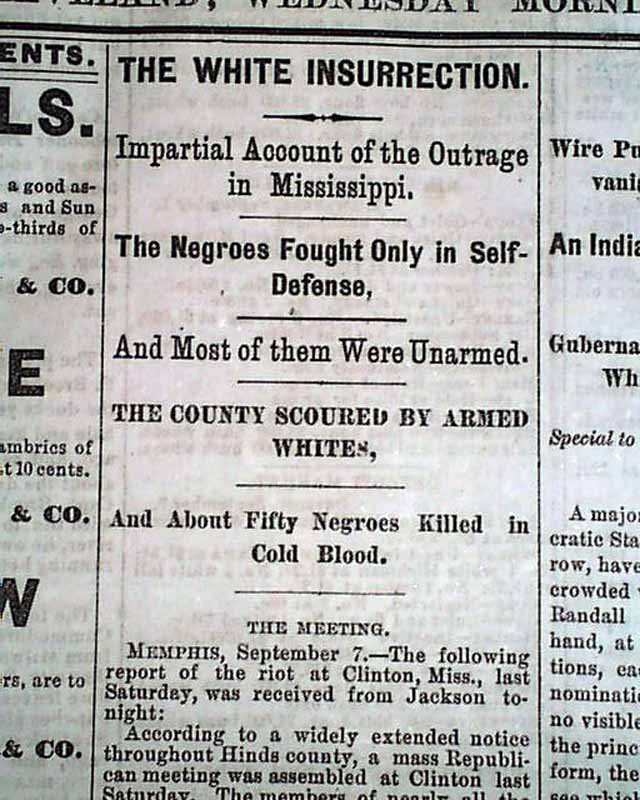 Clinton, Mississippi riot... Negroes...