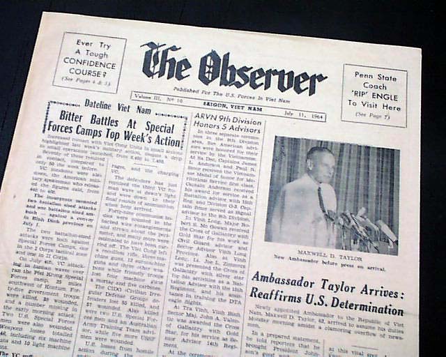Saigon newspapers from this early year of the Vietnam War...