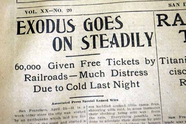 1906 San Francisco earthquake...