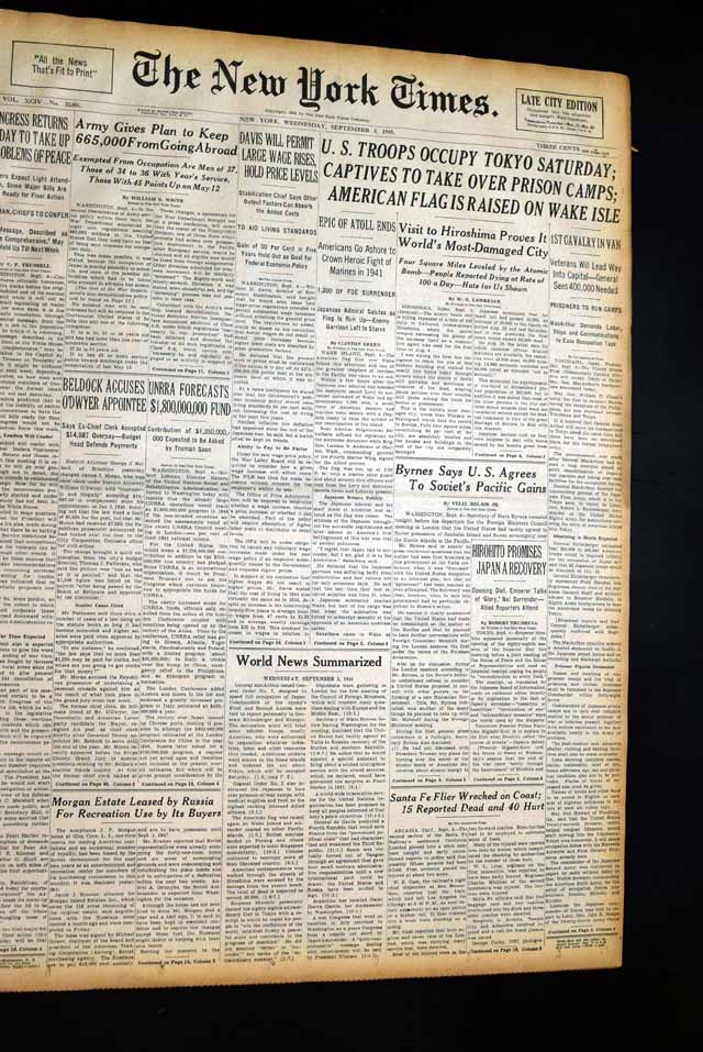 U.S. regains Possession of Wake Island...