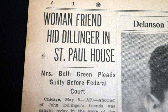 After John Dillinger's infamous jail escape...   