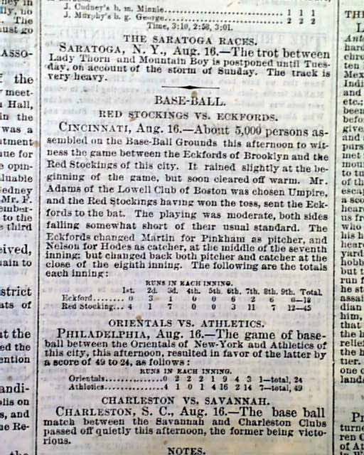 Baseball... Coal Troubles... Mount Washington...