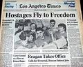 Iran hostage crisis ends... Ronald Reagan is inaugurated... - Image 1