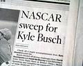 Kyle Busch's 2010 NASCAR sweep at Bristol... - Image 1