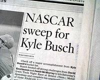 Kyle Busch's 2010 NASCAR sweep at Bristol...