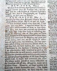 A Benedict Arnold letter...  Less than 60 days until the Declaration! - Only elven issues were published in Boston...