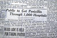 Alexander Fleming's penicillin in 1944...