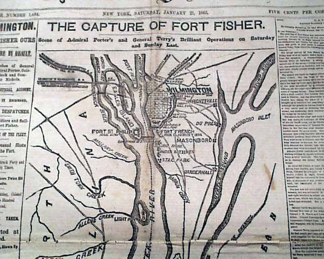 Very displayable issue on the capture of Fort Fisher