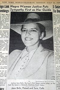 First African-American judge in the United States...