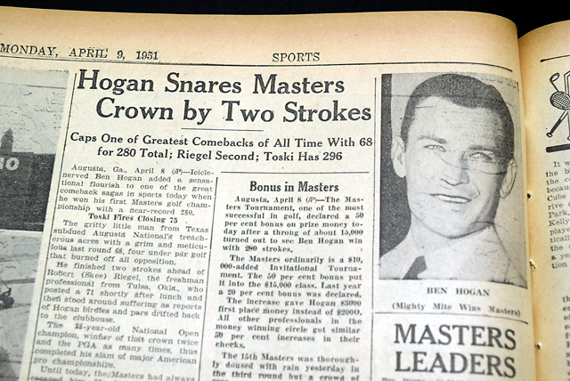 Ben Hogan wins 1951 Masters golf tournament