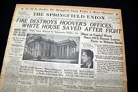 Christmas Eve fire at the White House...  