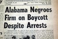 1956 Montgomery bus boycott... MLK arrested...