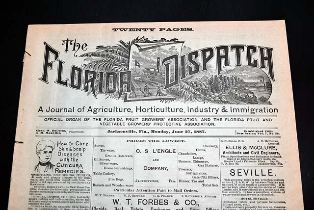 From 1887 Florida, for the fruit industry...
