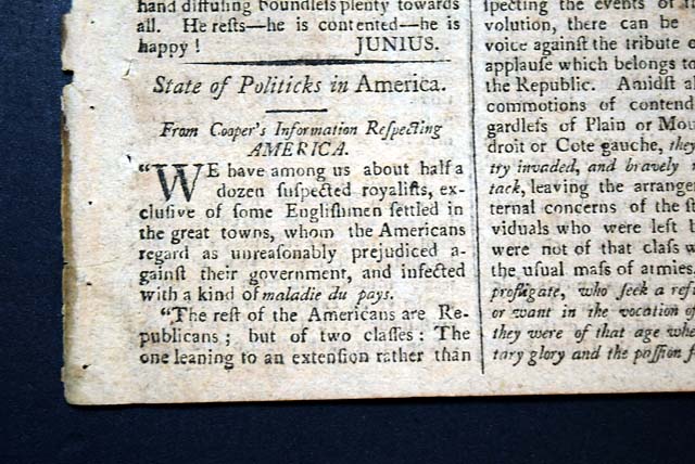 A rare American title...   Washington's response, Rutledge as Chief Justice...