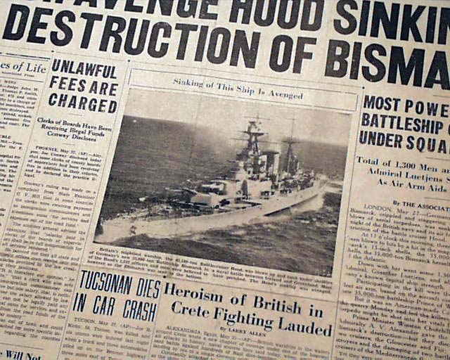 The Bismarck is sunk...