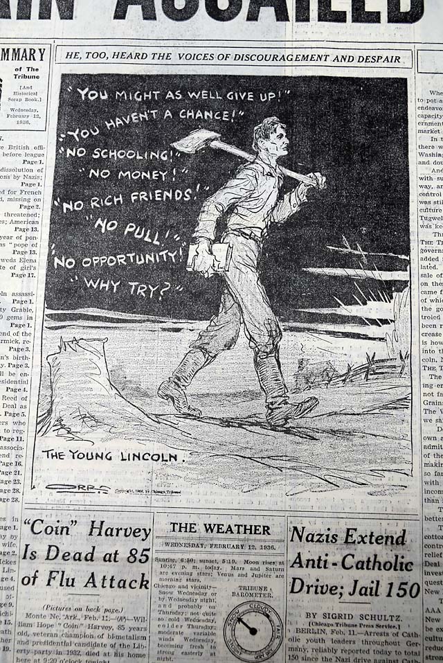 THE NEW YORK TIMES, Feb. 12, 1936&nbsp;* Abraham Lincoln...