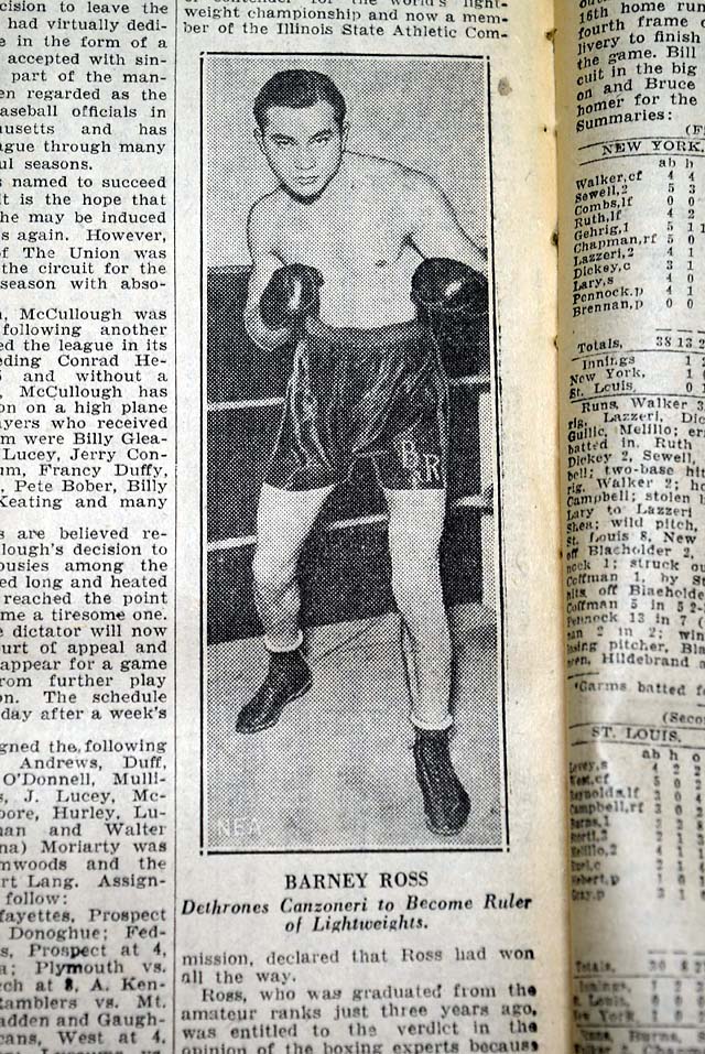 THE SPRINGFIELD UNION, Mass. June 24, 1933&nbsp;* Jewish boxer...