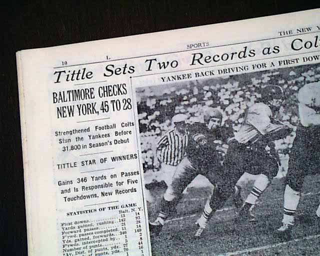 Pro Football Journal: Remembering Y. A. Tittle (1926-2017)