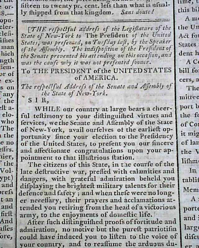 Letter to Washington, with his signed response...   Creating the War Department...