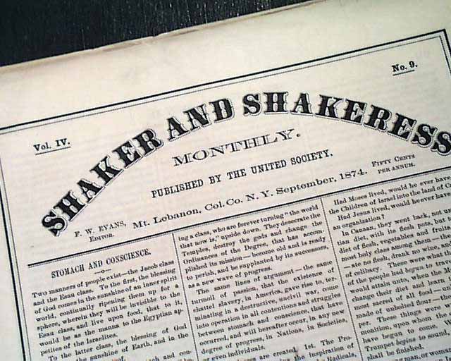 Rare “Shaker” publication...