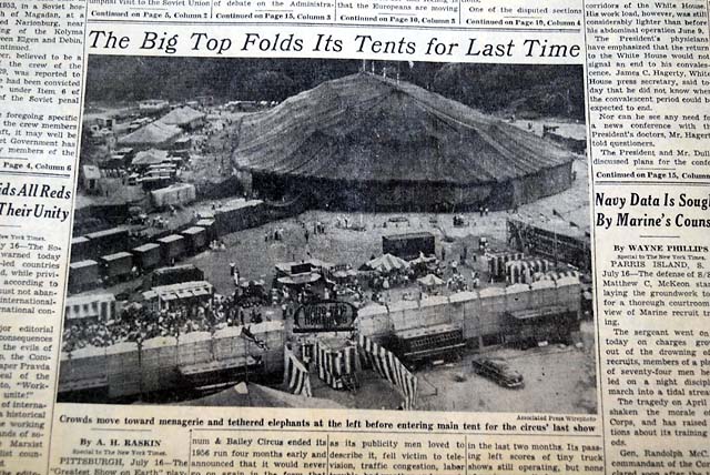 THE NEW YORK TIMES, July 17, 1956&nbsp;* Last performance under the...
