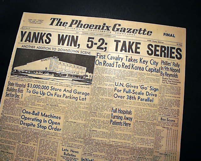 1950: The World Series of 1950 (Phillies vs. Yankees) 