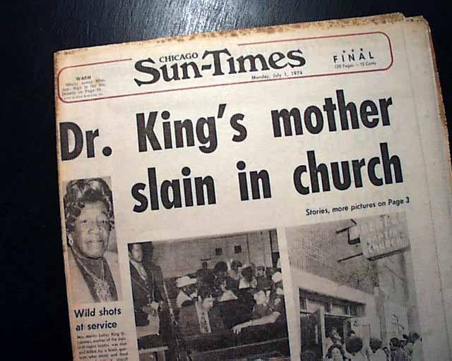 Martin Luther King Jr.'s mother slain... - RareNewspapers.com