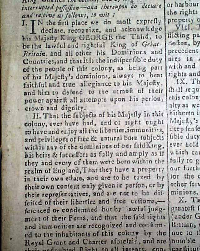 One of the Intolerable Acts: the Impartial Administration of Justice ...