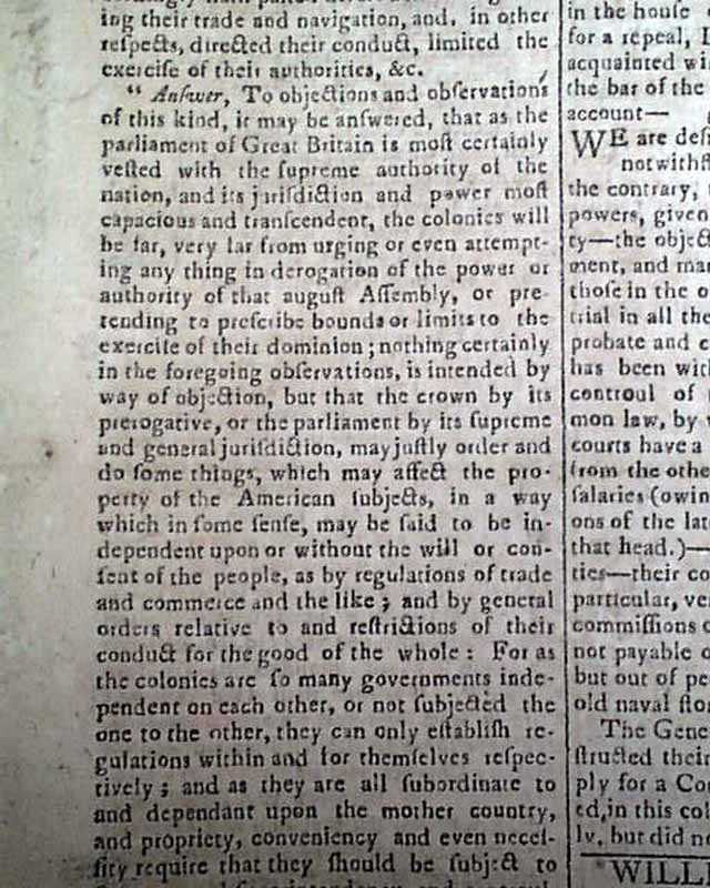 One of the Intolerable Acts: the Impartial Administration of Justice ...