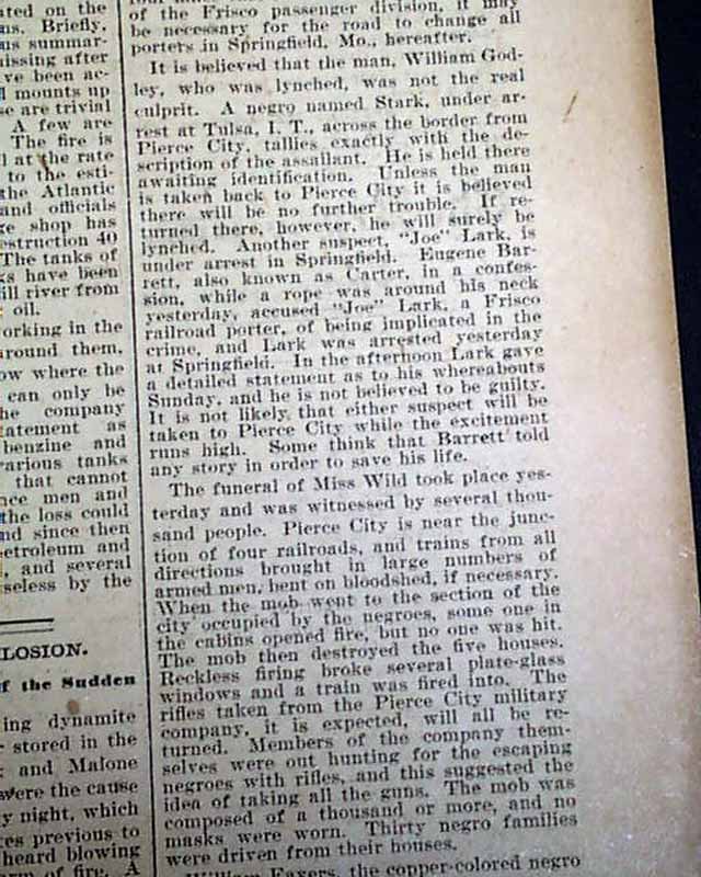 1901 Pierce City MO negro lynchings....