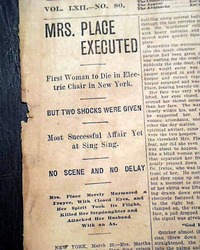 First woman to die in the electric chair...