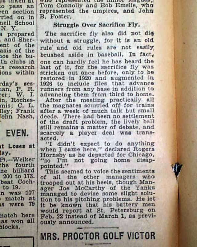 Major League Baseball rule changes...