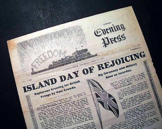 Island of Guernsey is free of the Nazis...