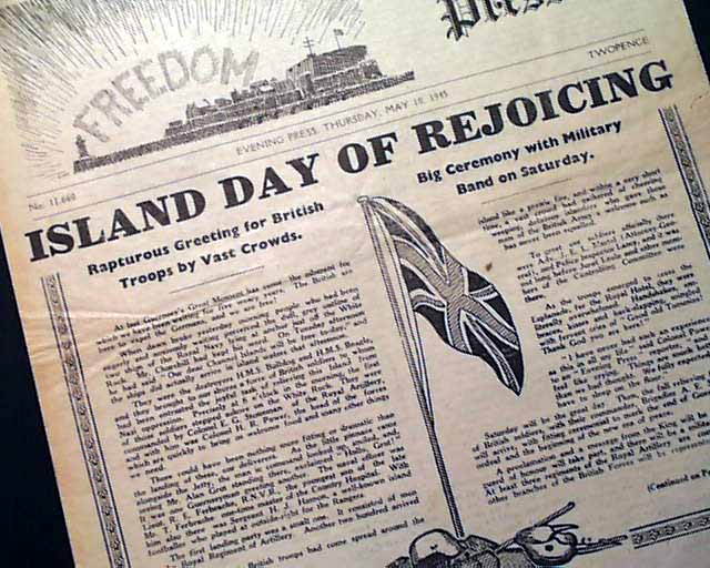 Island of Guernsey is free of the Nazis...