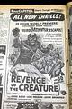1955 "Revenge of the Creature" opening day ad... - Image 2