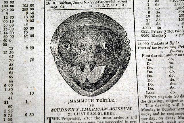 1812 John Scudder's American Museum notice.....  