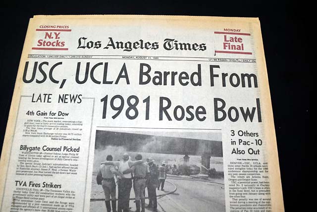 1980 Pac-10 football conference scandal...