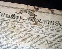 Newspapers From The 1700s - RareNewspapers.com