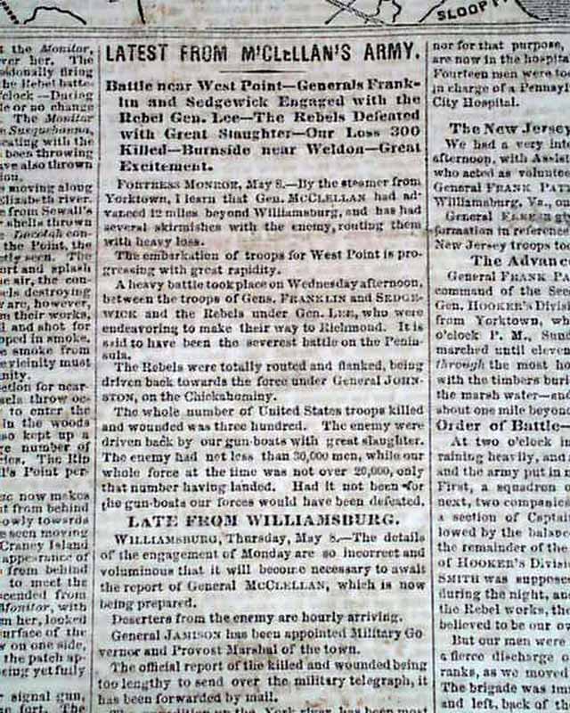 Battle of Eltham's Landing w/ map....