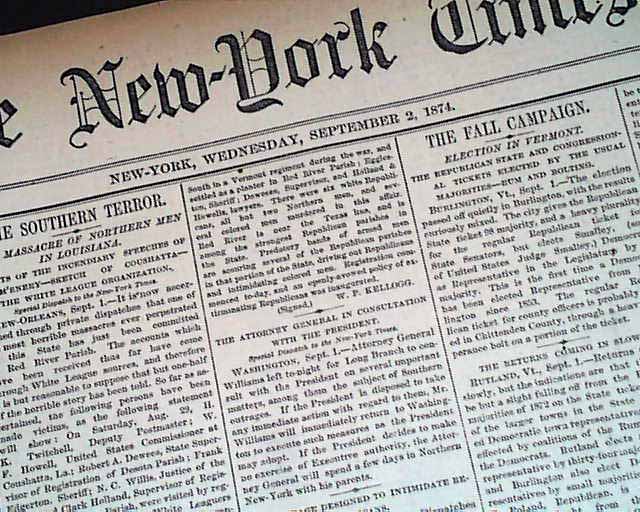 Coushatta massacre... Red River Parish, Louisiana...