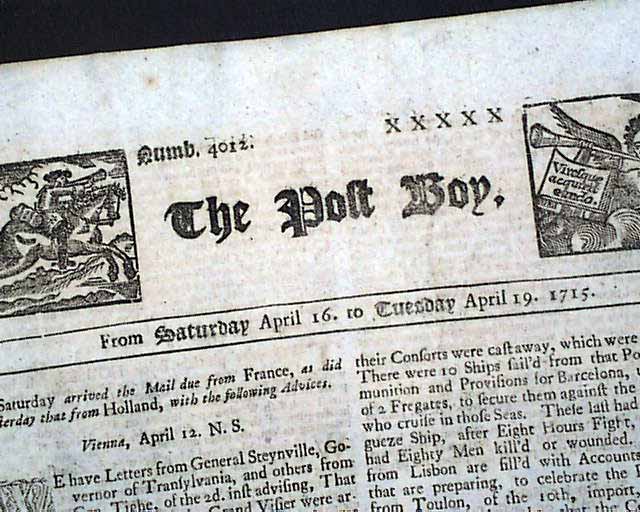 The death of the 4th Lord Baltimore...