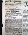 Lincoln & Hamlin... Slavery a political issue... Reports on secession from the Union... - Image 1