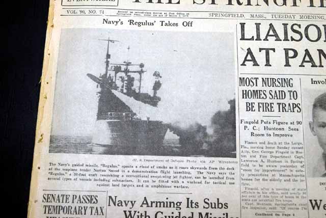 First submarine guided missile is tested in 1953...