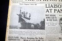 First submarine guided missile is tested in 1953...
